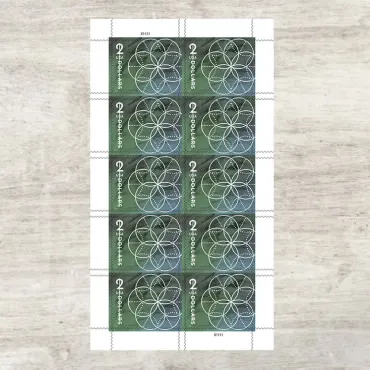 $2 Floral Geometry Stamps