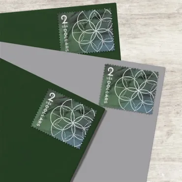 $2 Floral Geometry Stamps