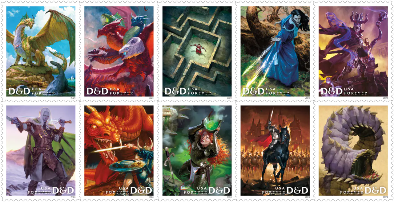 Dungeons & Dragons Stamps