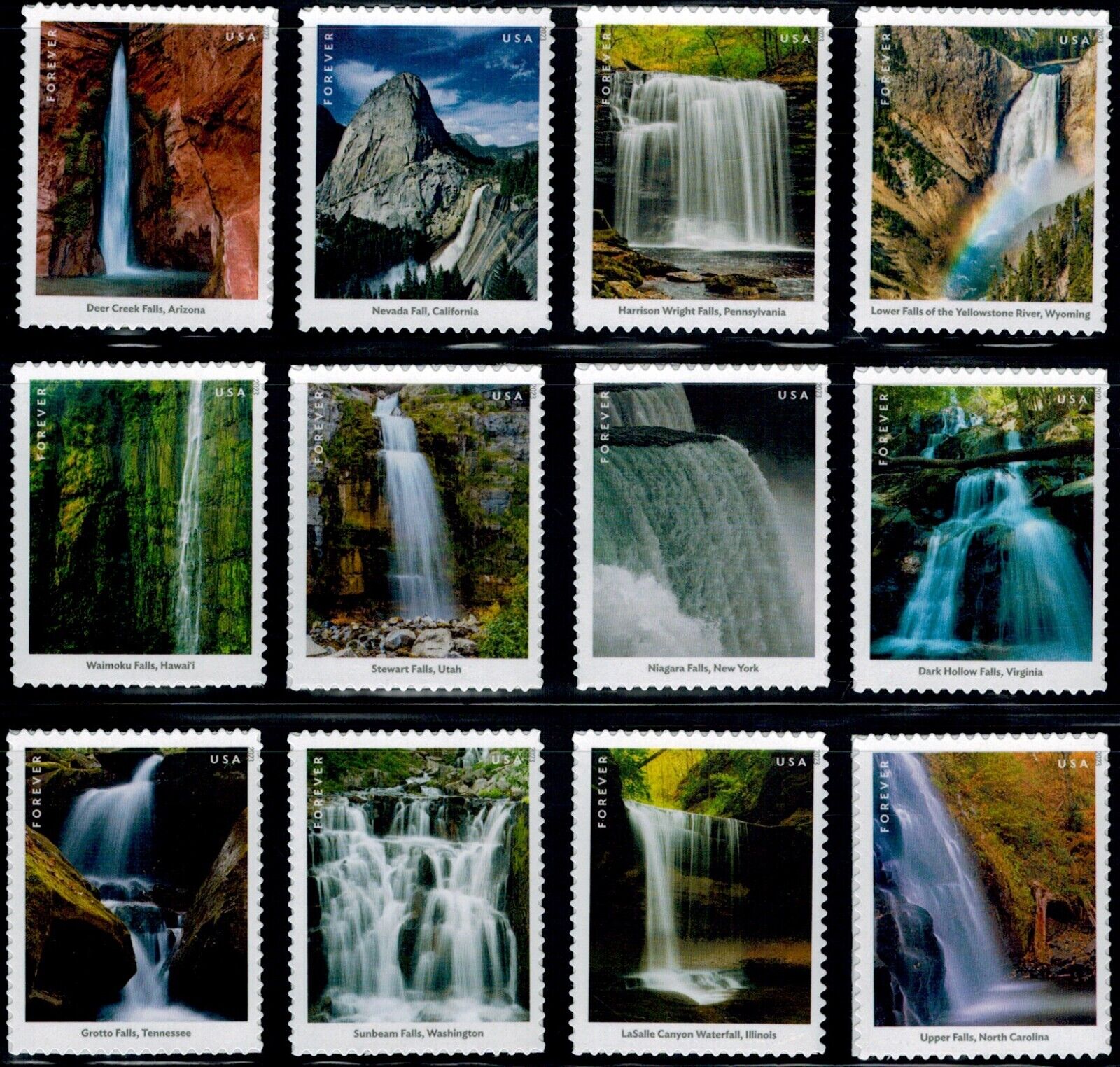 2023 Waterfalls Forever Stamps