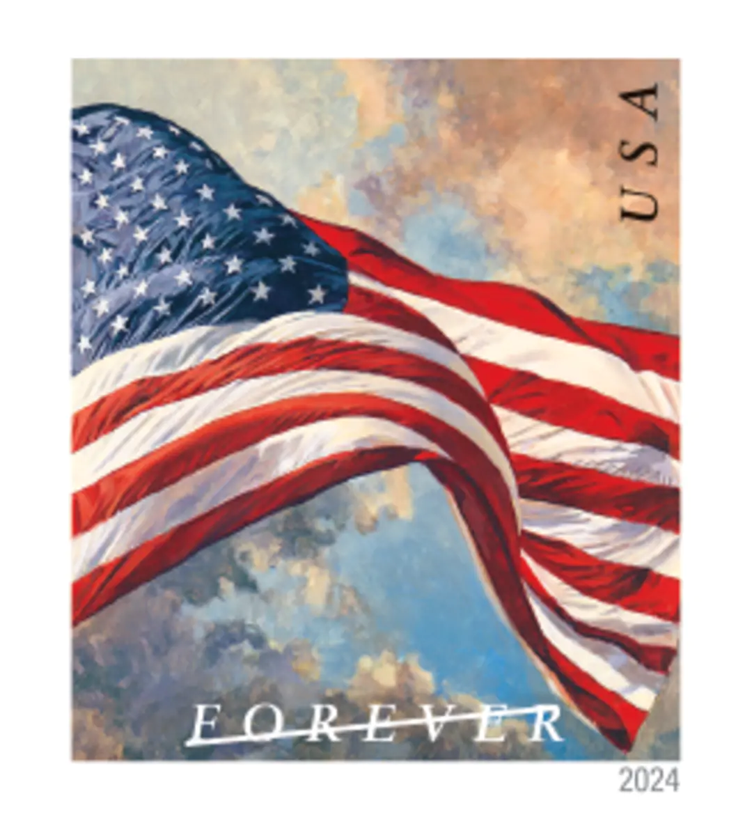 U.S. Flags 2024 Forever Stamp Roll