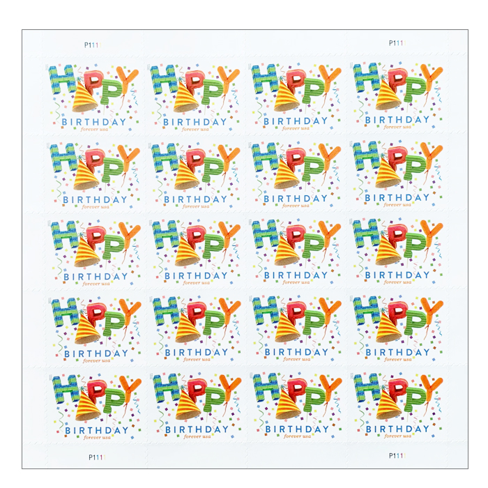 Happy Birthday Stamps