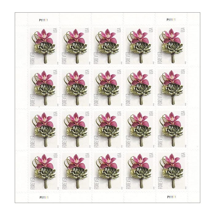 Contemporary Boutonniere Stamps