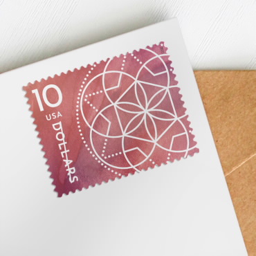 2023 Floral Geometry Stamps