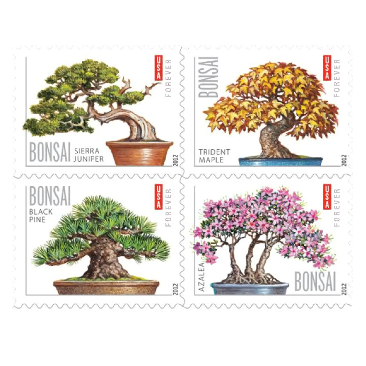 Bonsai Forever Stamps 2012
