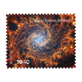 Spiral Galaxy Stamps 2025