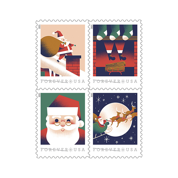A Visit From St. Nick Forever Stamps