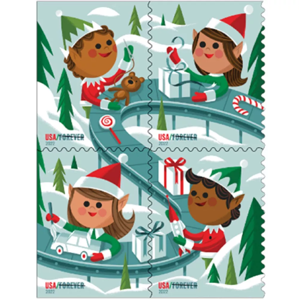 Holiday Elves Stamps