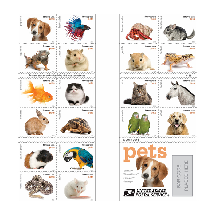 Pets Celebrate Animals Stamps
