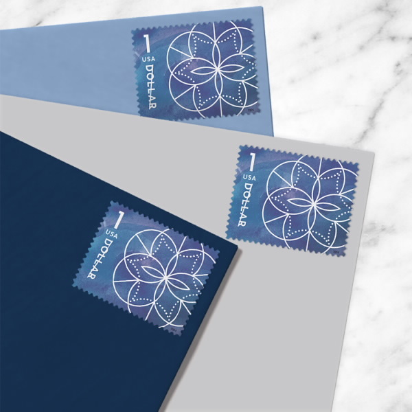 2024 Floral Geometric stamp