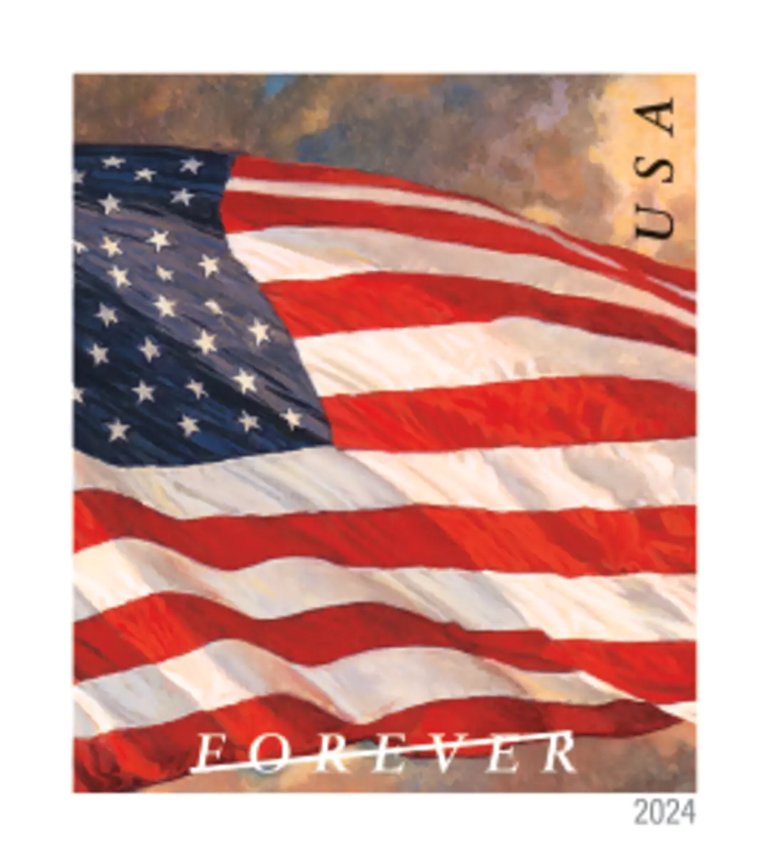 U.S. Flags 2024 Forever Stamp Roll