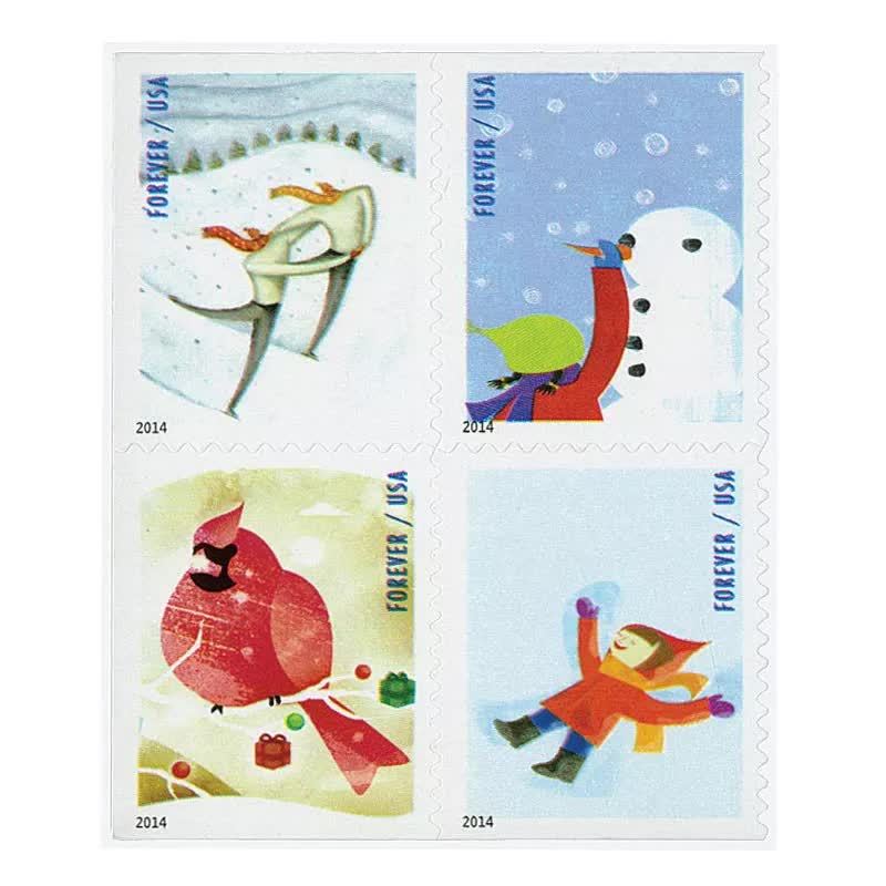 Winter Fun Forever Stamps 2014
