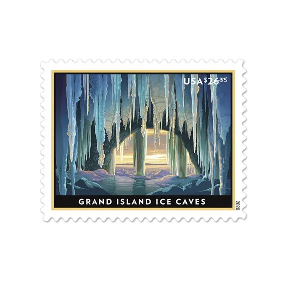 Grand Island Ice Caves Stamps