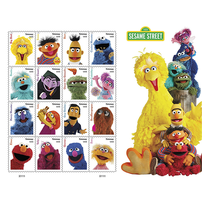 Sesame Street Forever Stamps 2019