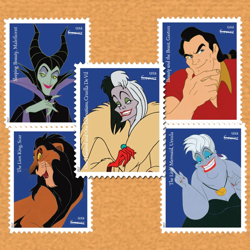 Disney Villains Forever Stamps