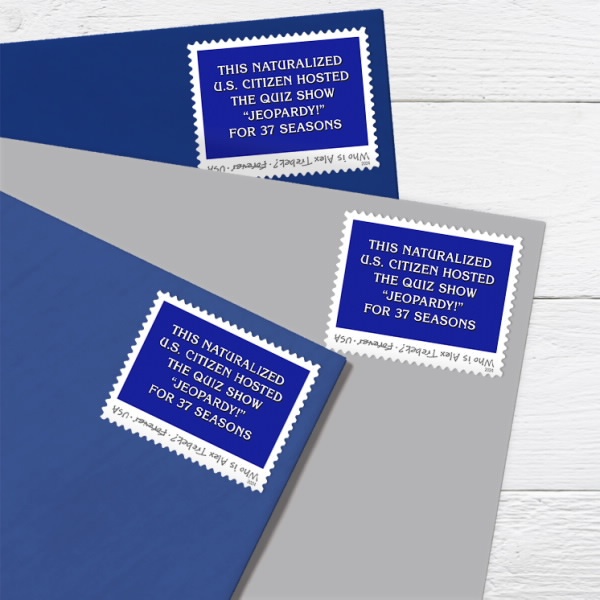 Alex Trebek Stamps 2024