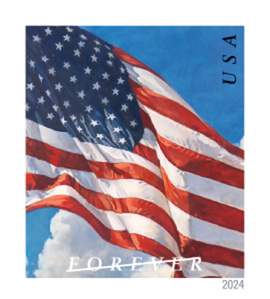 U.S. Flags 2024 Forever Stamp Roll
