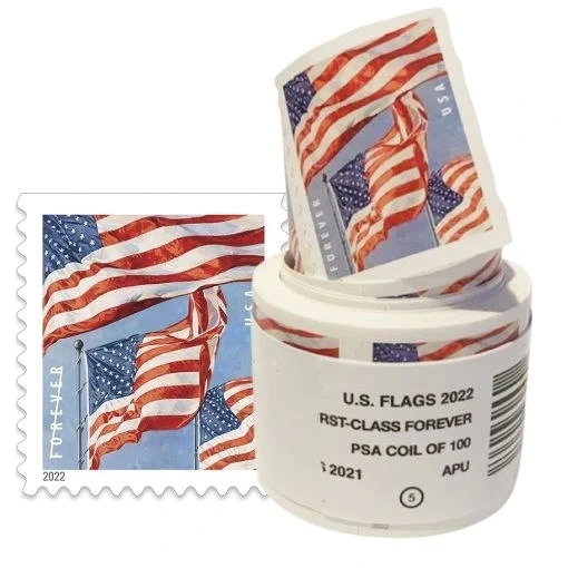 U.S. Flags 2022 Forever Stamp Roll