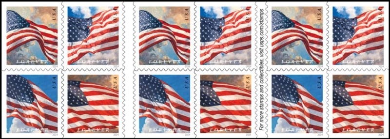 U.S. Flags 2024 Forever Stamp Booklets