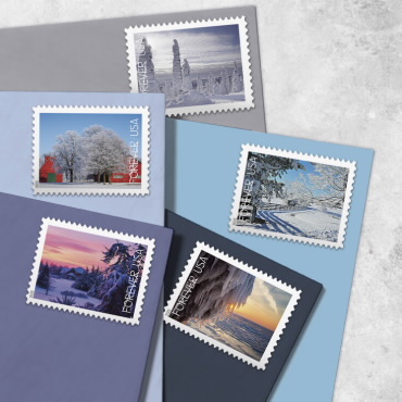 Winter Landscapes Stamps