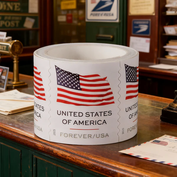 U.S. Flags 2025 Forever Stamp Roll