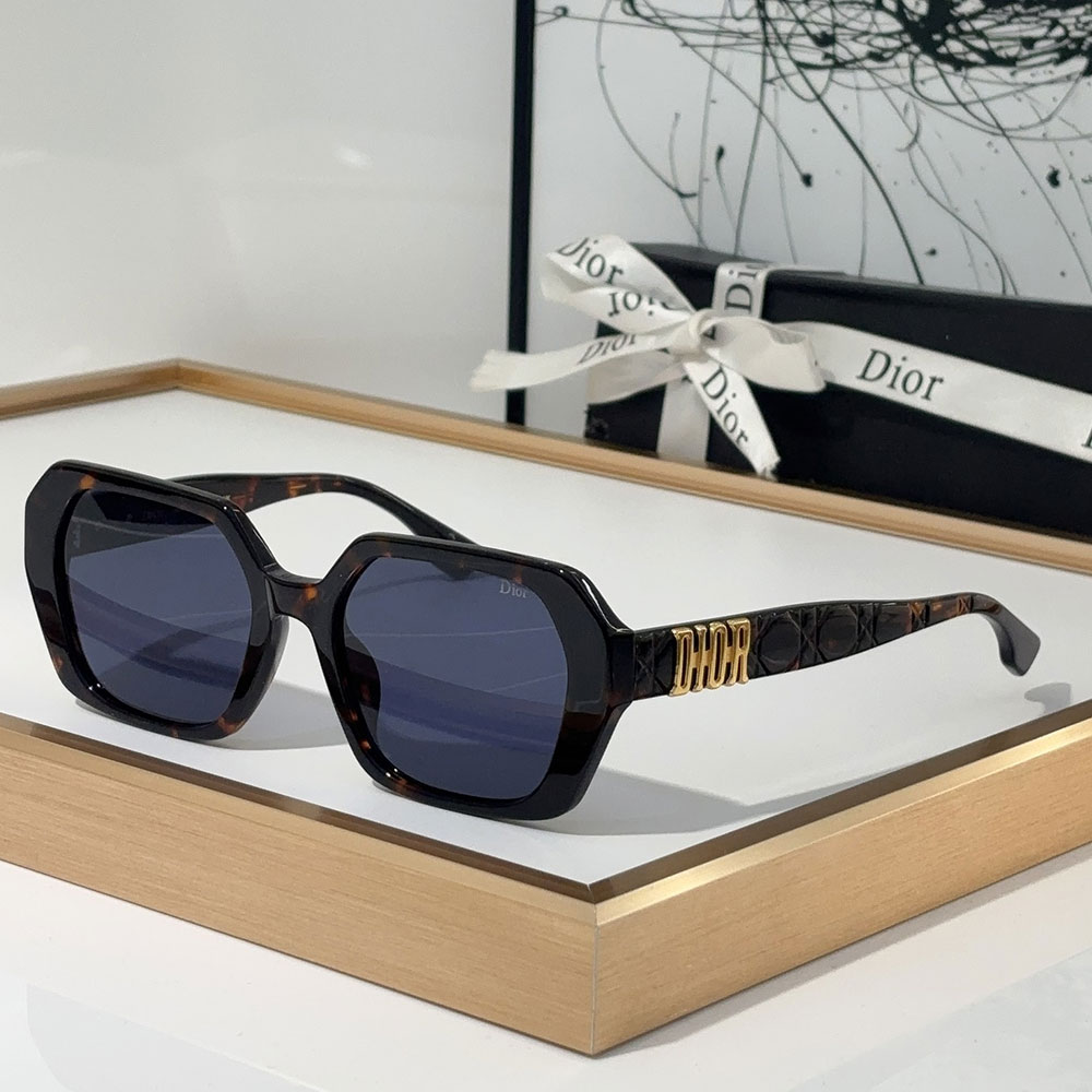 Dior Mirror Leg Logo Acetate Fibre sunglasses   Top quality (Perfect Replica）