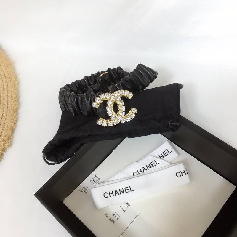Chanel Belt With Double C Buckle Black With Gold-Toned Metal and Strass Hardware Women Belt 30MM