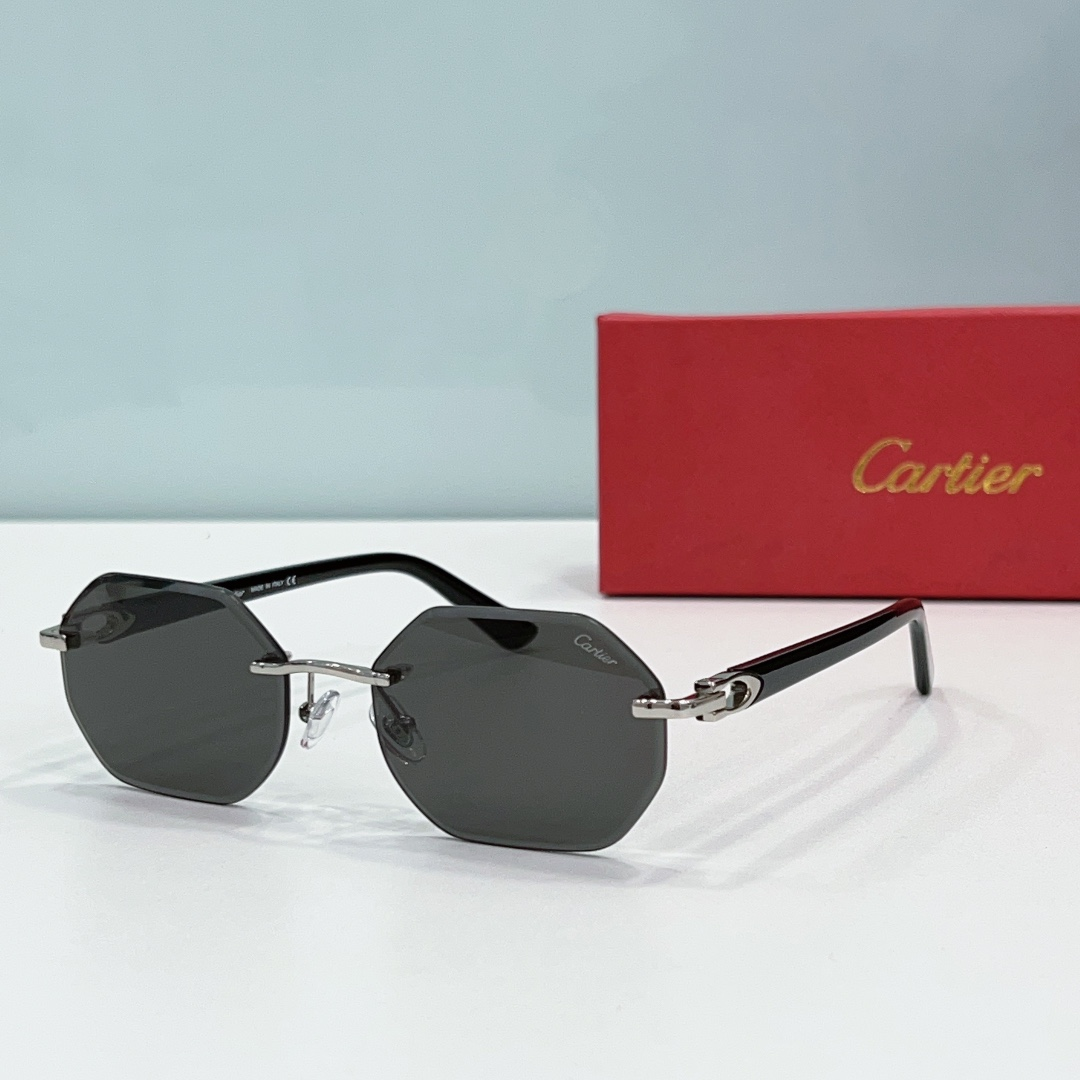 Cartier Metal Leg Rimless sunglasses Top quality (Replica)