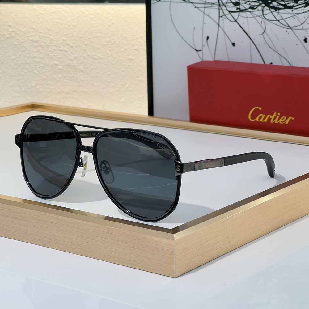 Cartier Aviator Metal Sunglasses Top quality (Replica)