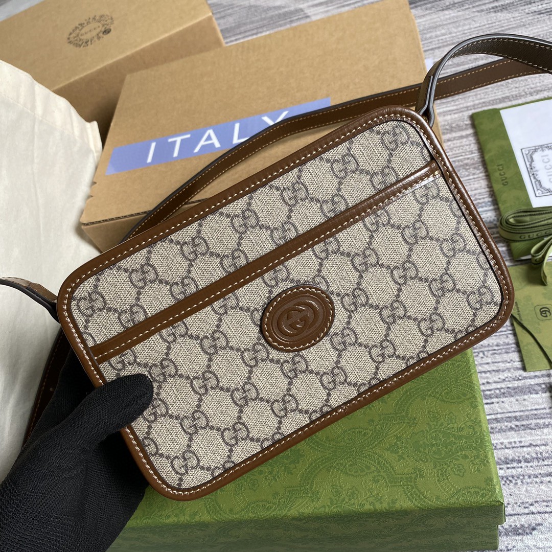 Gucci Classic Canvas Box Bag Handbag(Replica)