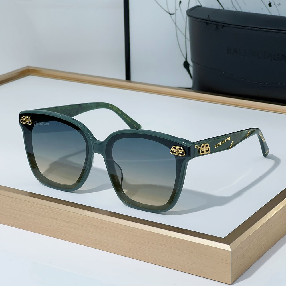 Balenciaga Mirror leg Logo  sunglasses Top quality （Replica）