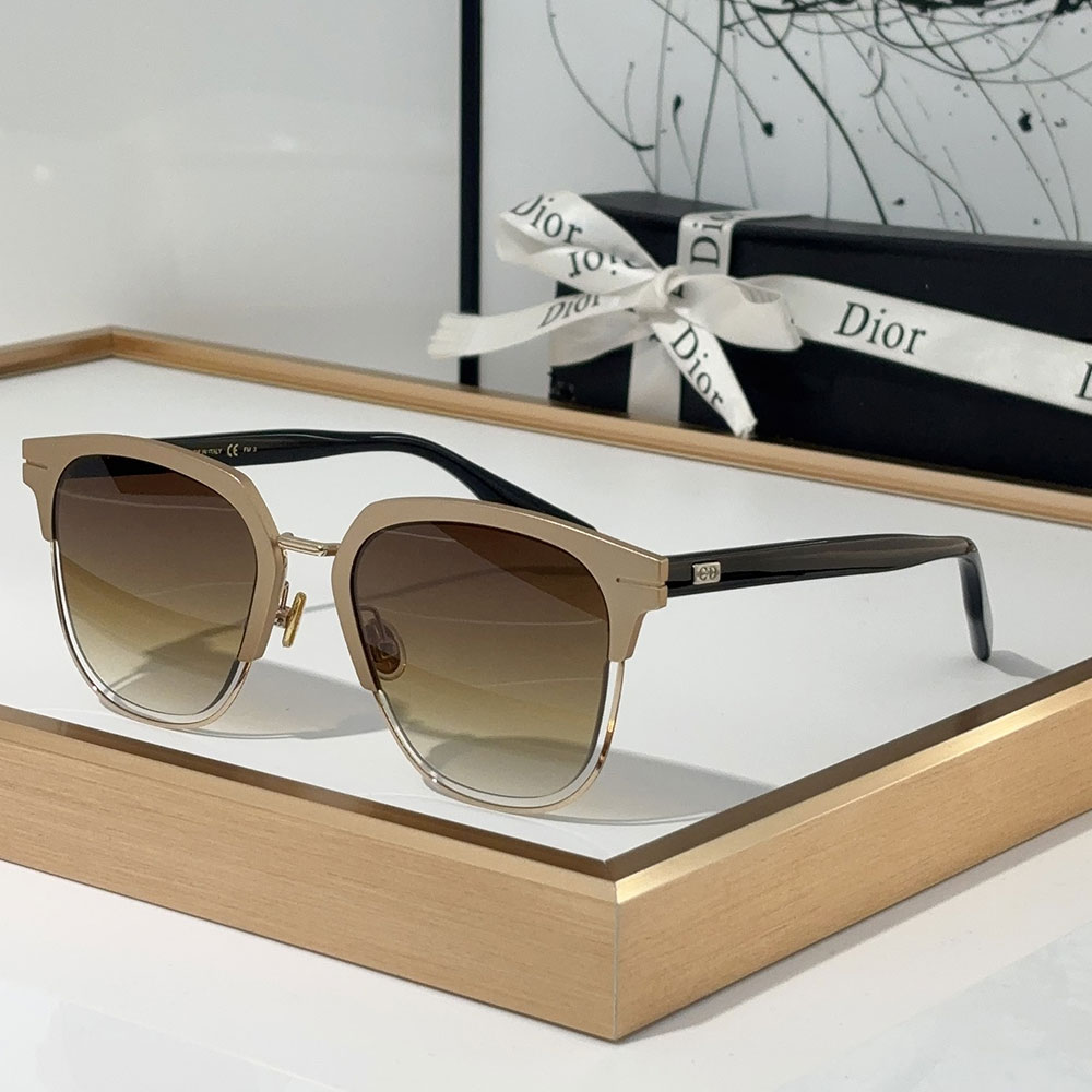 Dior  Plate Frame Elegant And Beautiful  sunglasses Top quality (Perfect Replica）