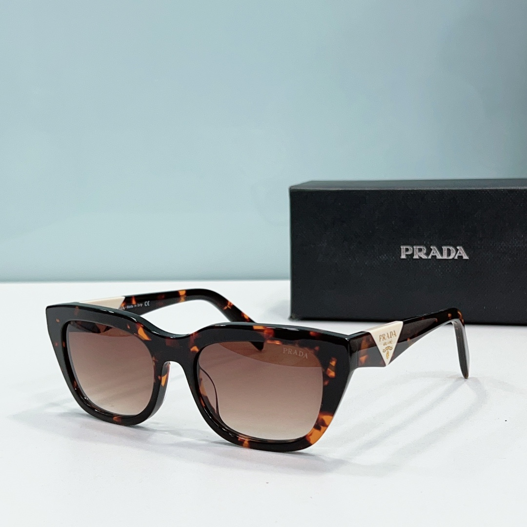 Prada Mirror leg print Logo  sunglasses Top quality （Replica）