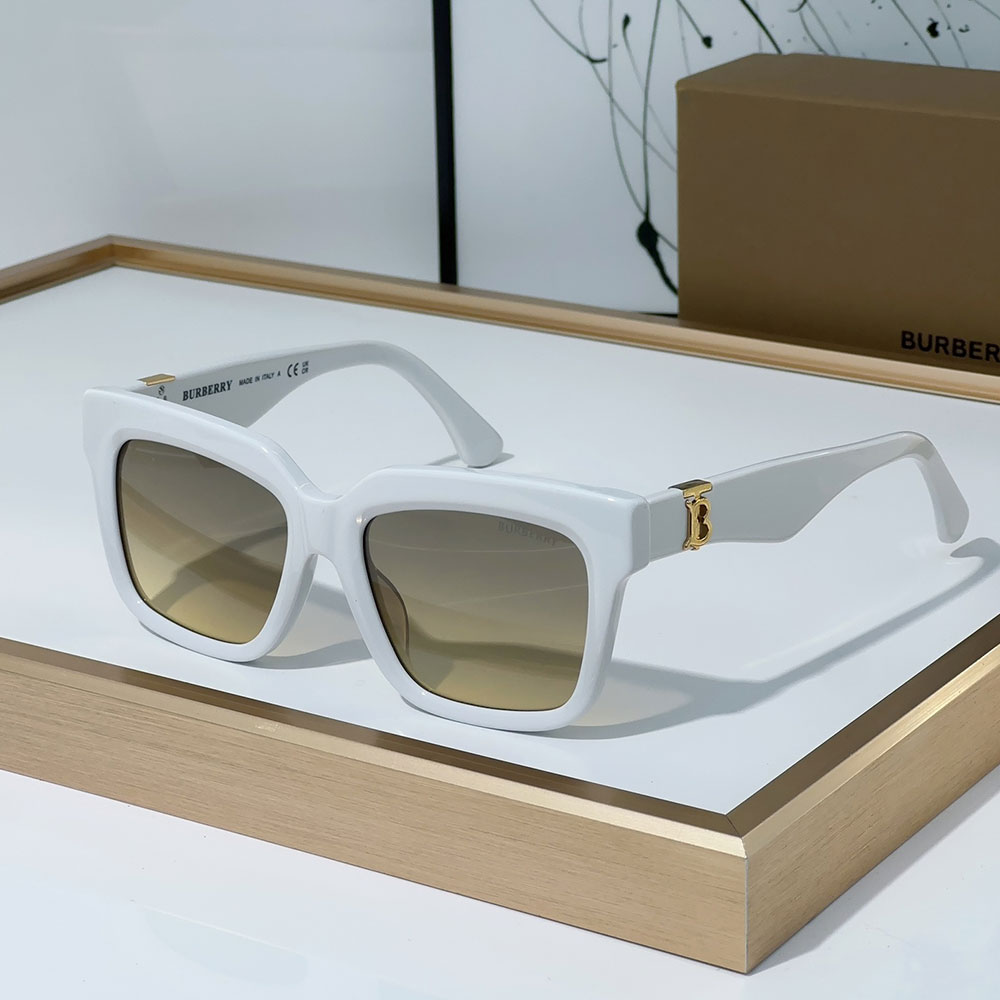 Buberry Mirror leg Logo Sunglasses Top quality (Replica)