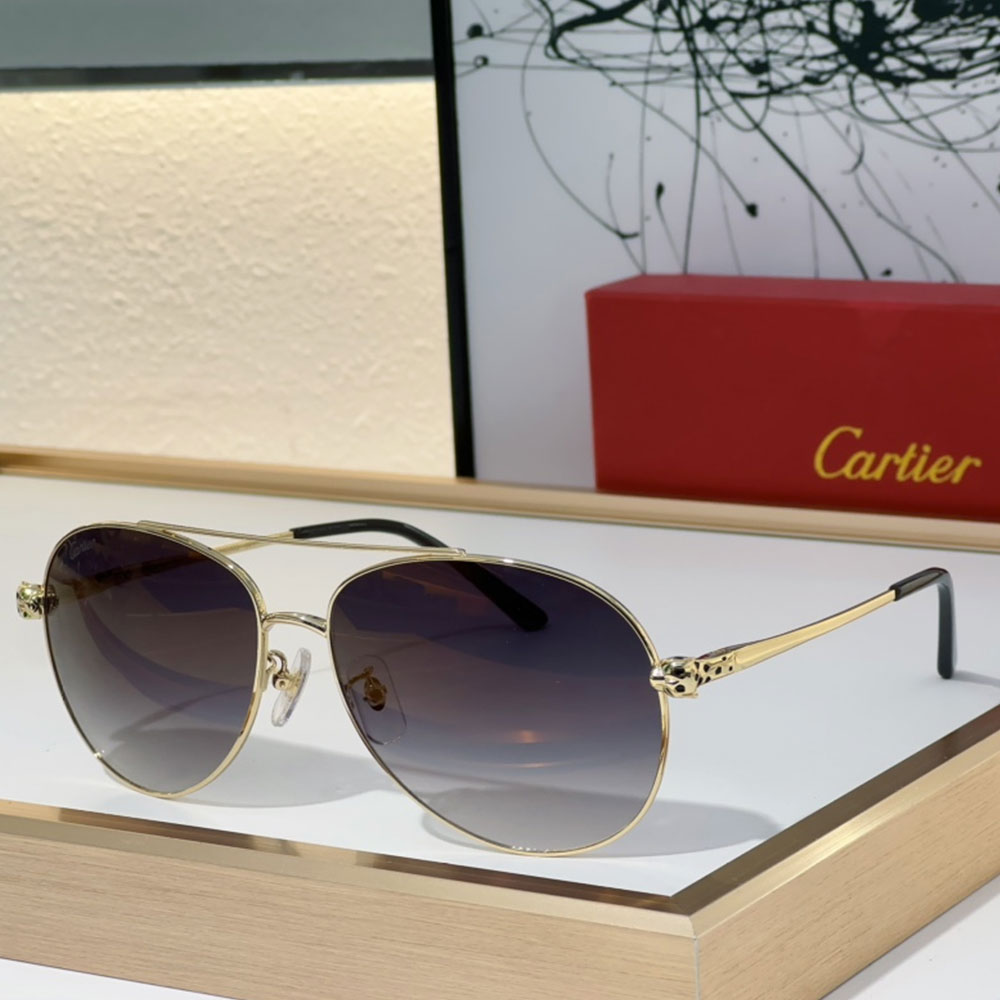 Cartier Metal frame Sunglasses Top quality (Replica)