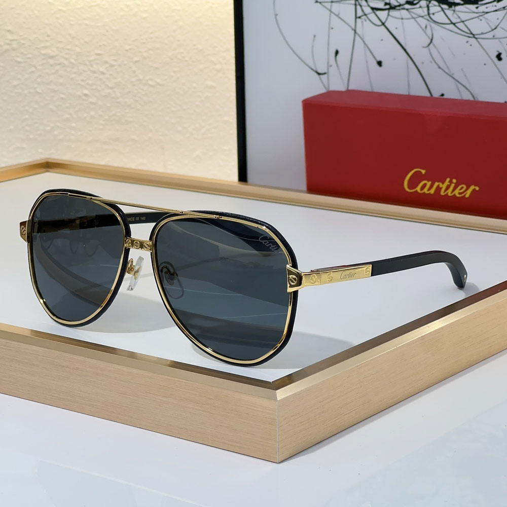 Cartier Aviator Metal Sunglasses Top quality (Replica)