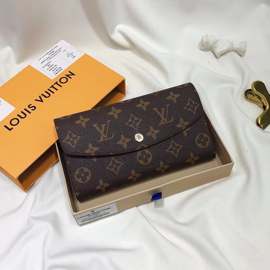 Louis Vuitton LV Emilie Snap On Wallet M58108