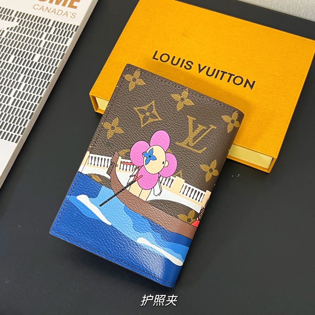 Louis Vuitton Leather Passport Cover