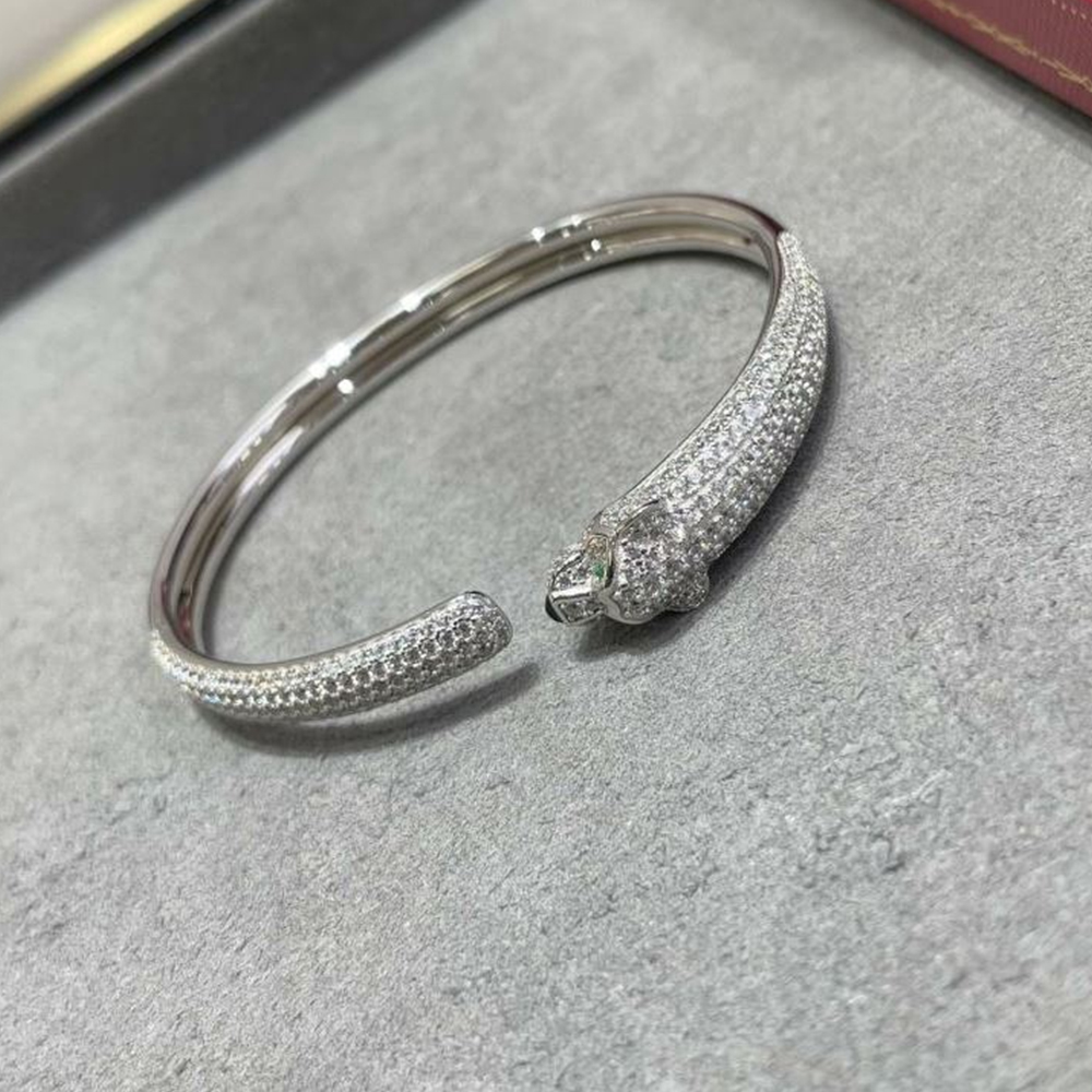 Cartier half diamond bracelet