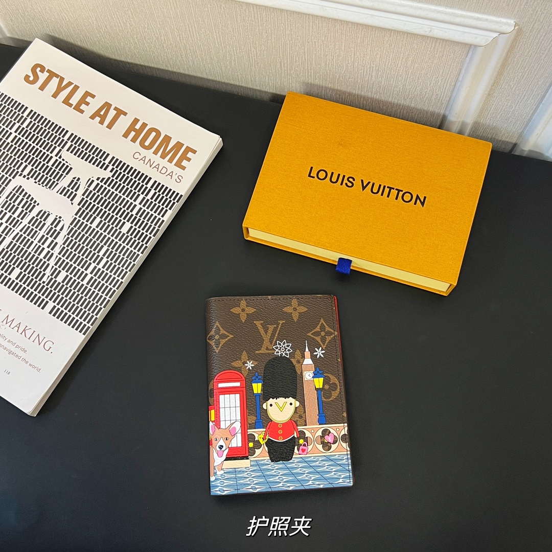Louis Vuitton Leather Passport Cover