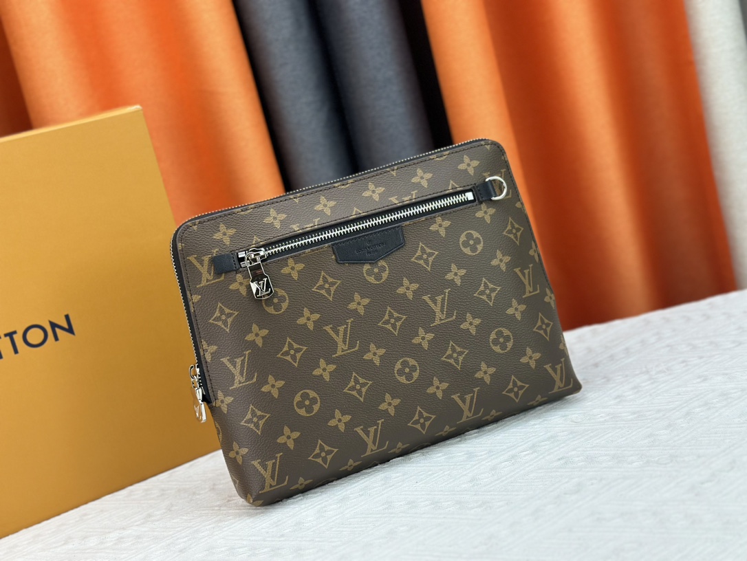 Louis Vuitton Pochette Jour Monogram Eclipse M82080 Clutch Bag Handbag