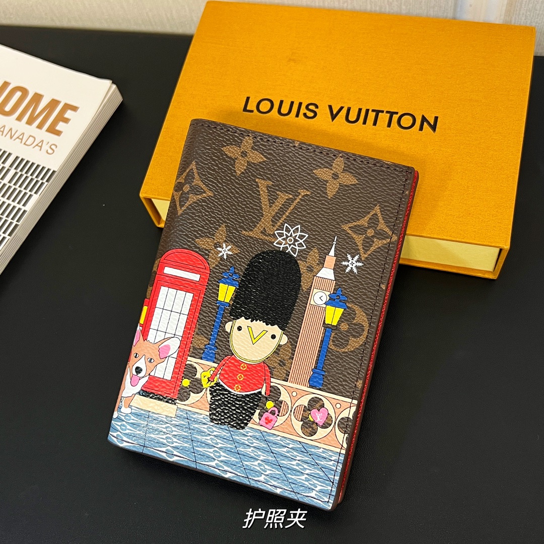 Louis Vuitton Leather Passport Cover