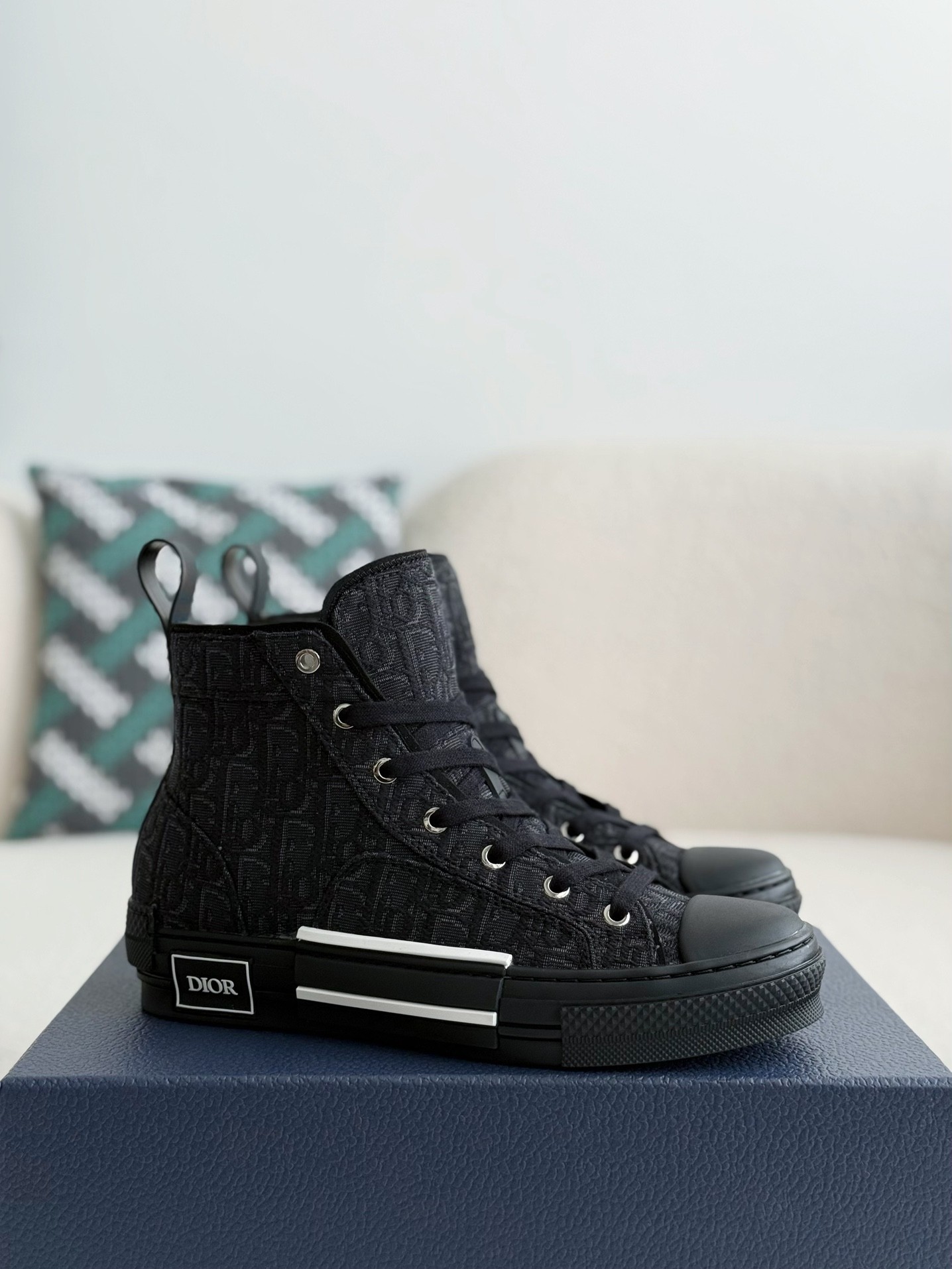 Dior B23 logo print high top sneakers Shoes