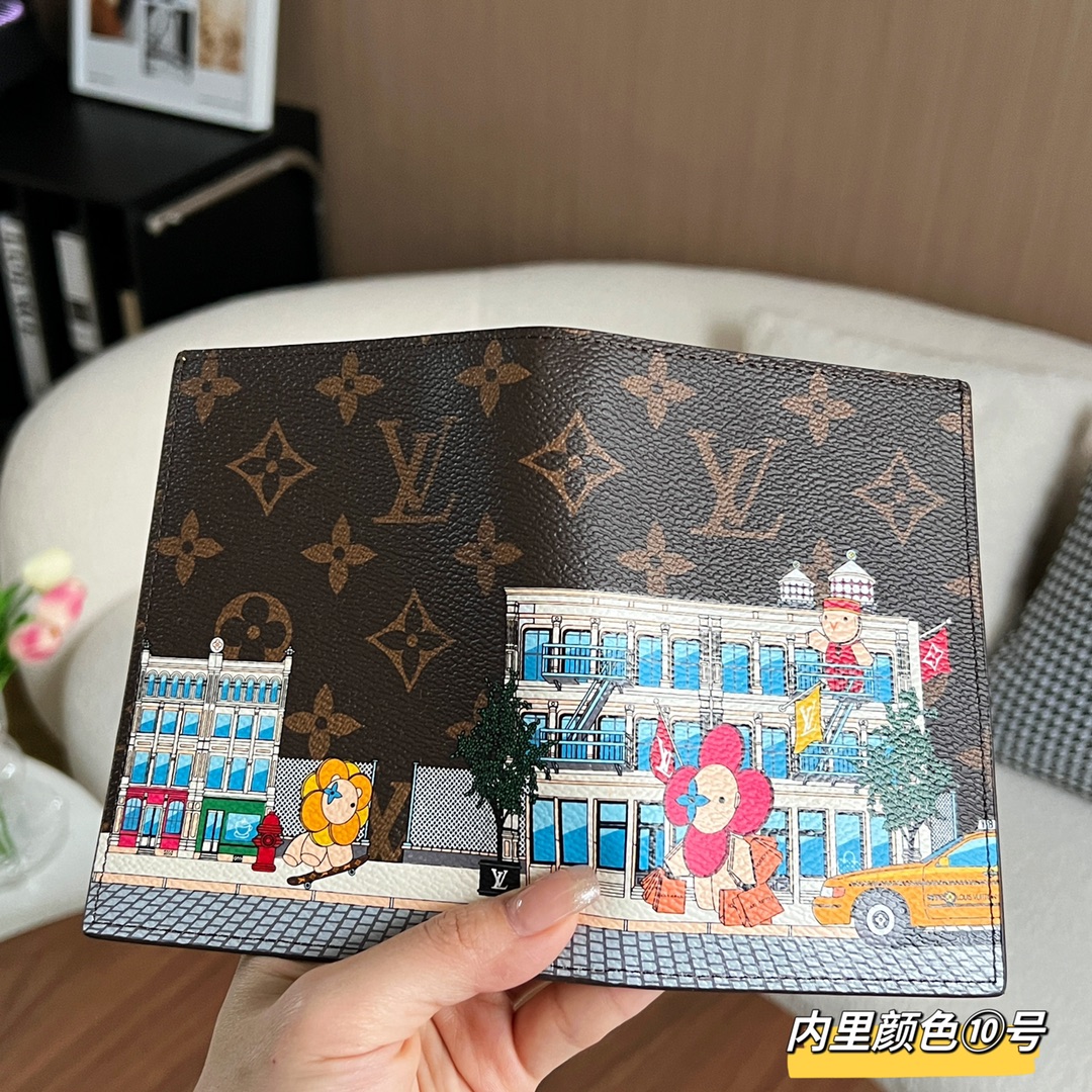 Louis Vuitton Leather Passport Cover