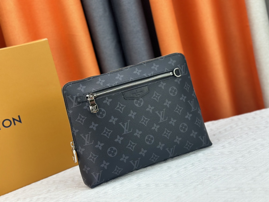 Louis Vuitton Pochette Jour Monogram Eclipse M82080 Clutch Bag Handbag