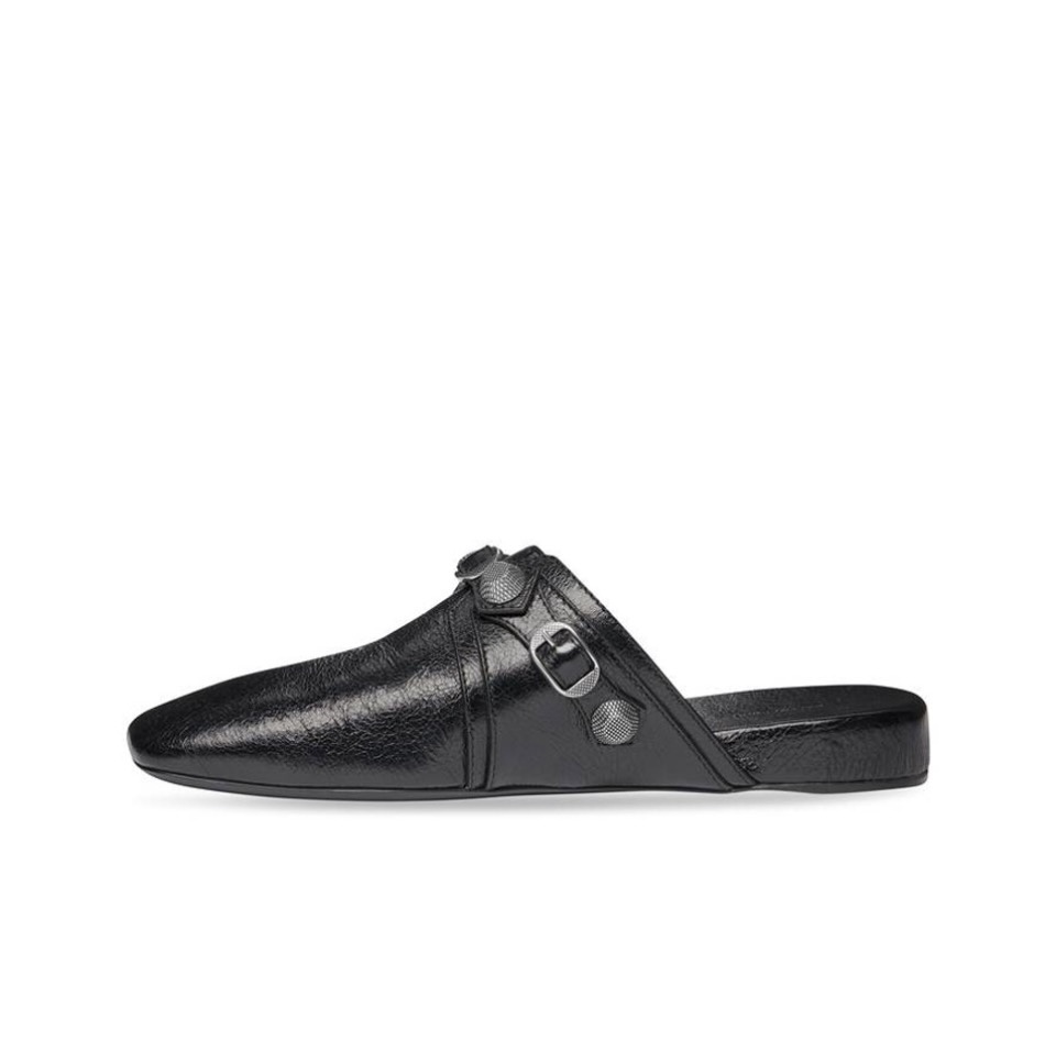 Balenciaga Cagole Leather Sandals Slide Sandal(Replica)