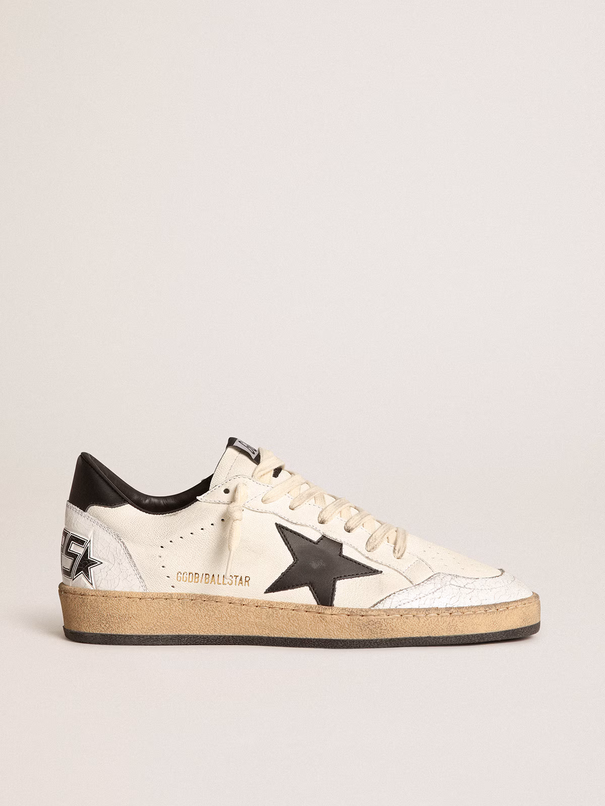 Golden Goose GGDB Women's Ball Star in nappa with black star and black heel tab