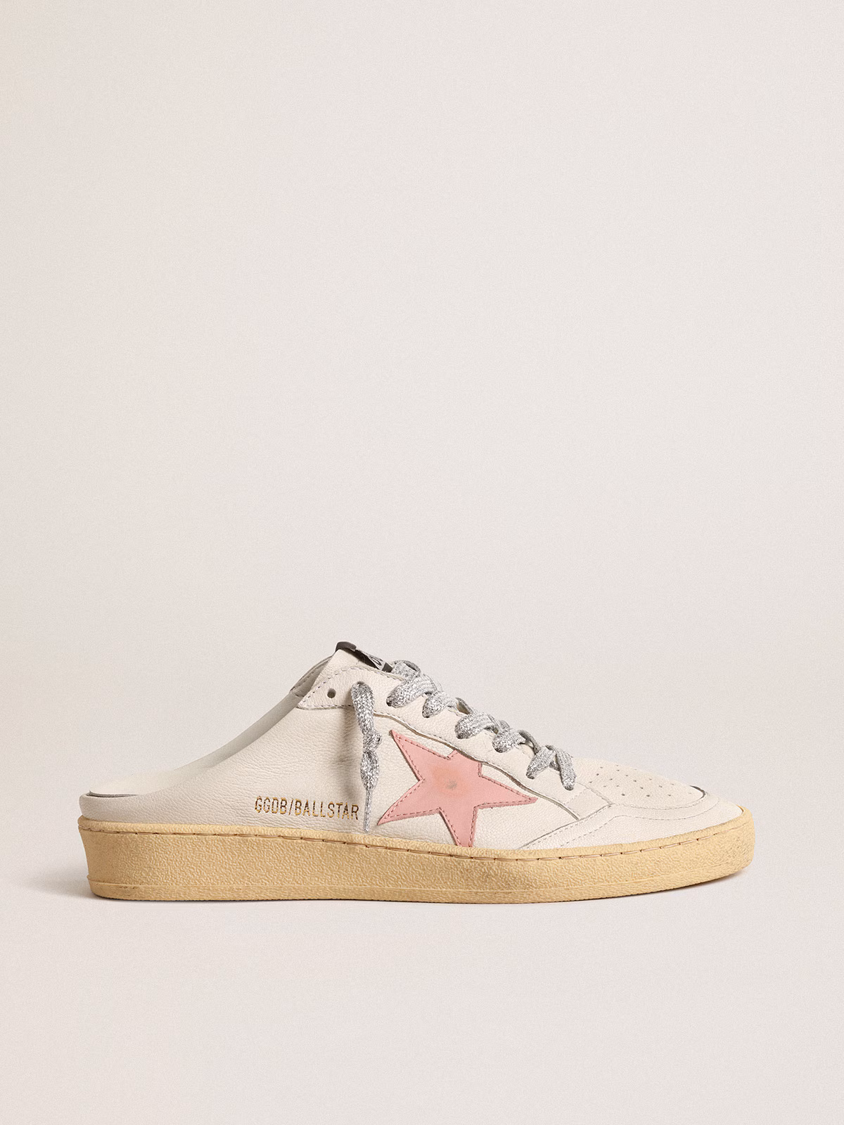 Golden Goose GGDB Ball Star Sabots with glitter star and shearling lining