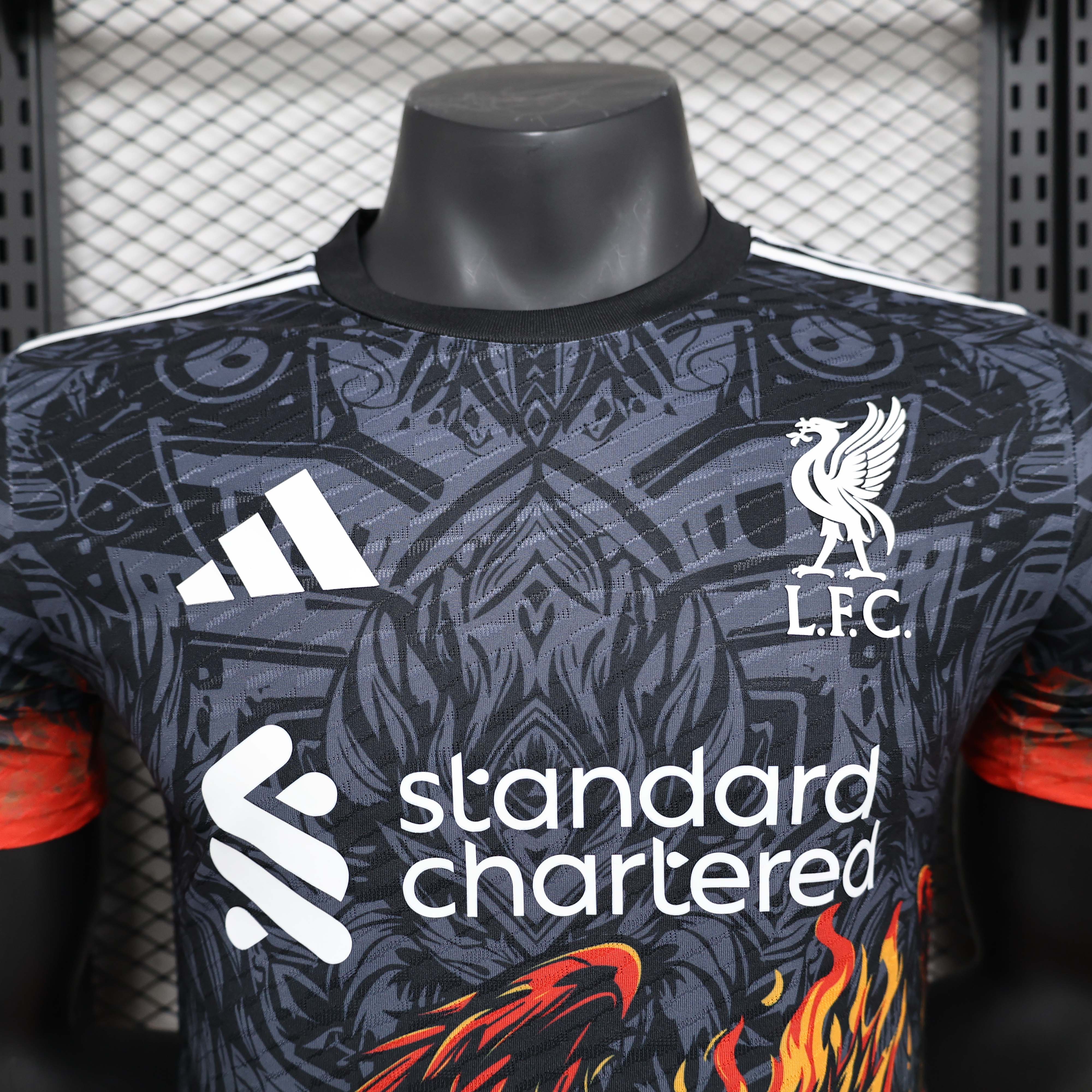 2024/2025 Player Version Liverpool Special Edition Black and Orange Football Shirt 1:1 Thai Quality