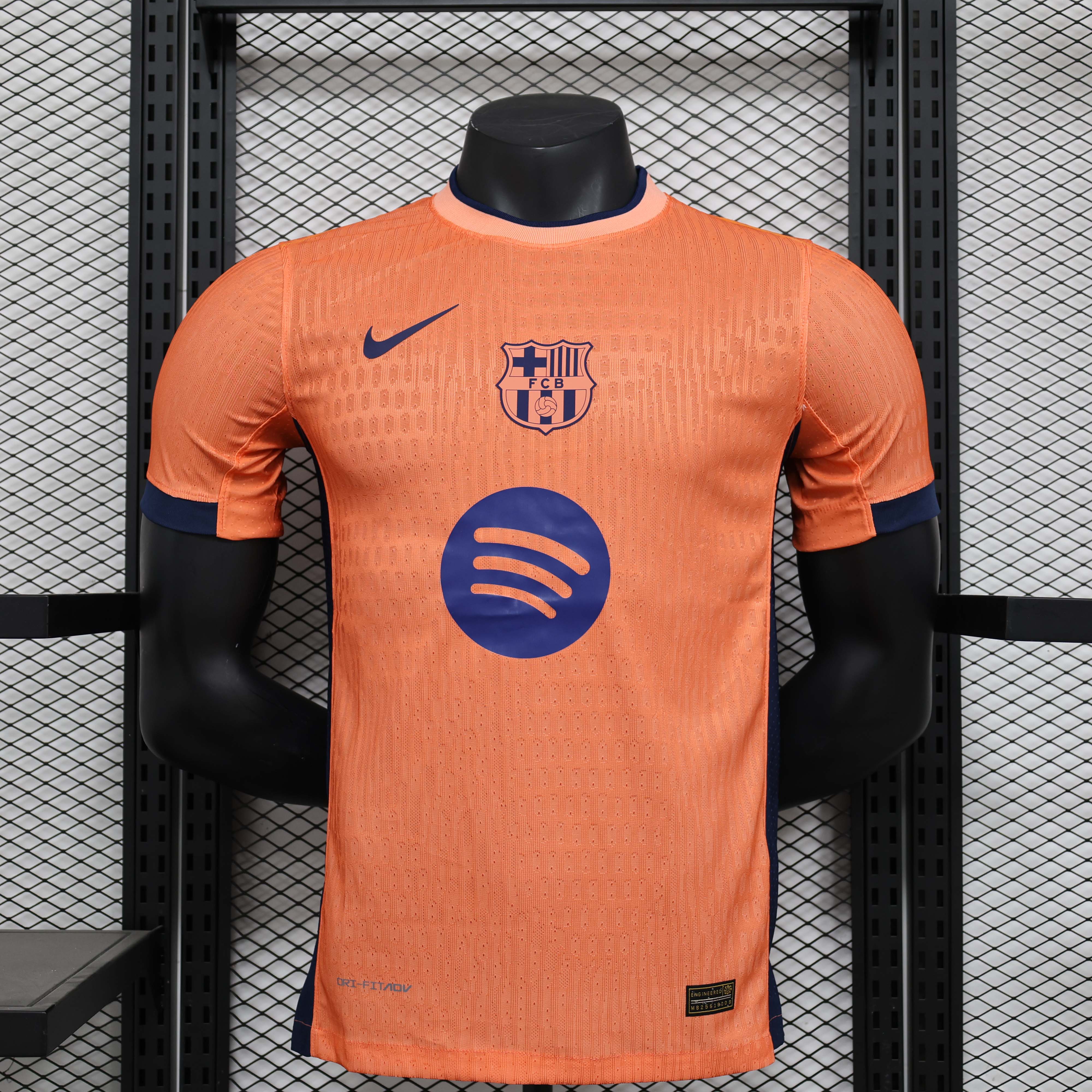 2024/2025 Player Version Barcelona Special Edition Orange Football Shirt 1:1 Thai Quality